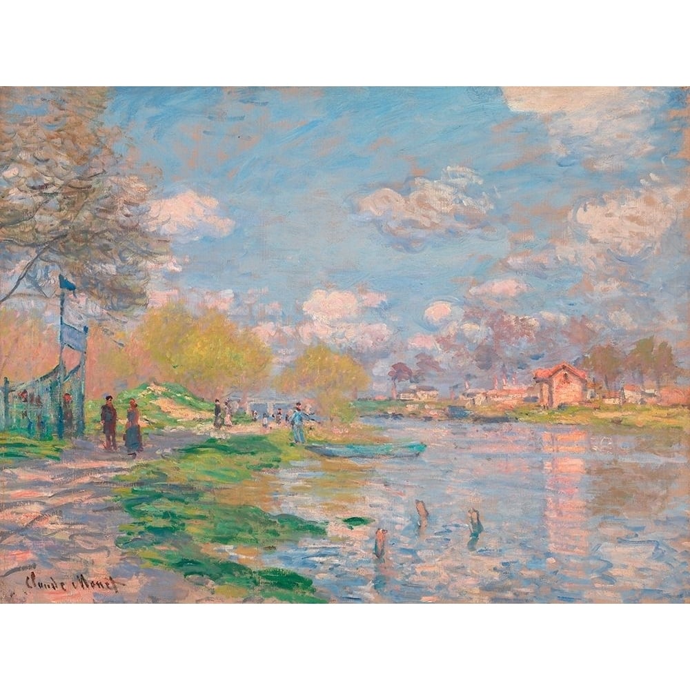 Spring by the Seine Poster Print by Claude Monet-VARPDX3CM5209 Image 1