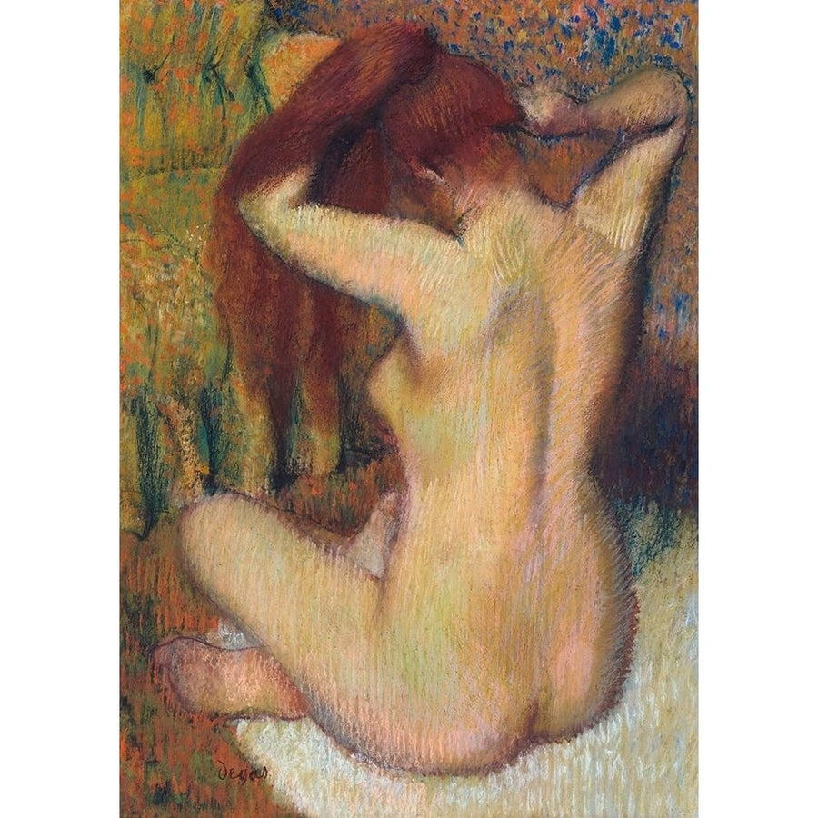 Woman Combing her Hair Poster Print by Edgar Degas-VARPDX3ED5217 Image 1