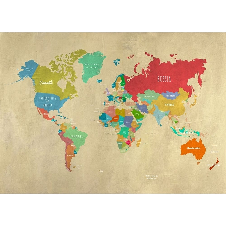 Modern Map of the World by Joannoo-VARPDX3JO5553 Image 1