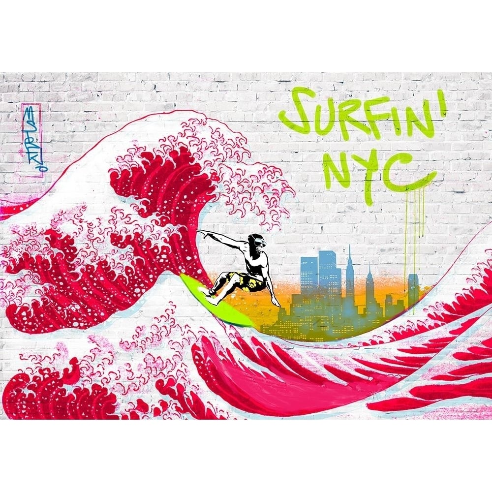 Surfin Nyc Poster Print by Masterfunk Collective-VARPDX3MF4172 Image 2