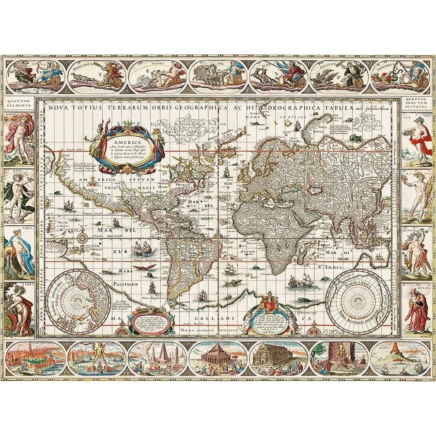 Nova totius terrarum orbis geographica ac hydrographica tabula - 1635___1649 by Jan Aertse van den Ende-VARPDX3MP5676 Image 1