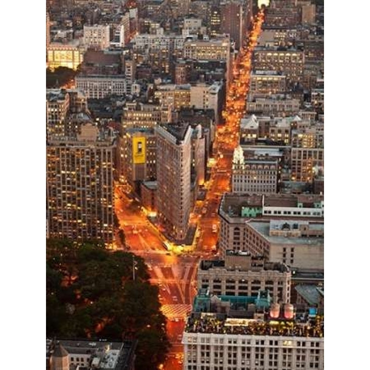 Aerial view of Flatiron Building NYC Poster Print by Michel Setboun-VARPDX3MS3277 Image 1