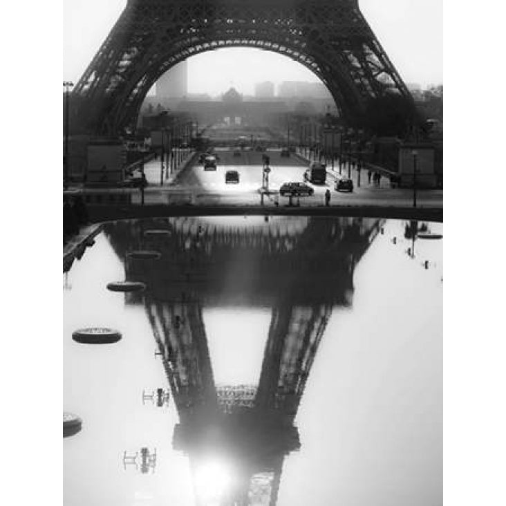 The Eiffel tower reflected Paris Poster Print by Michel Setboun-VARPDX3MS3291 Image 2