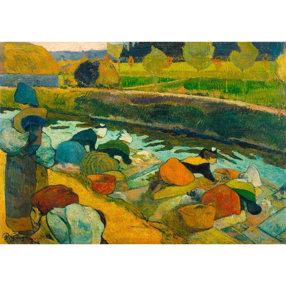 Washerwomen Poster Print by Paul Gauguin-VARPDX3PG5225 Image 1