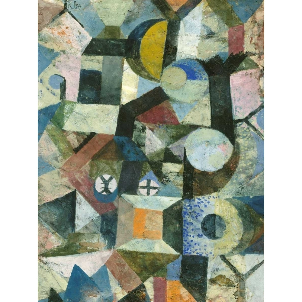 Composition with the Yellow Half-Moon and the Y Poster Print by Paul Klee-VARPDX3PK3959 Image 1