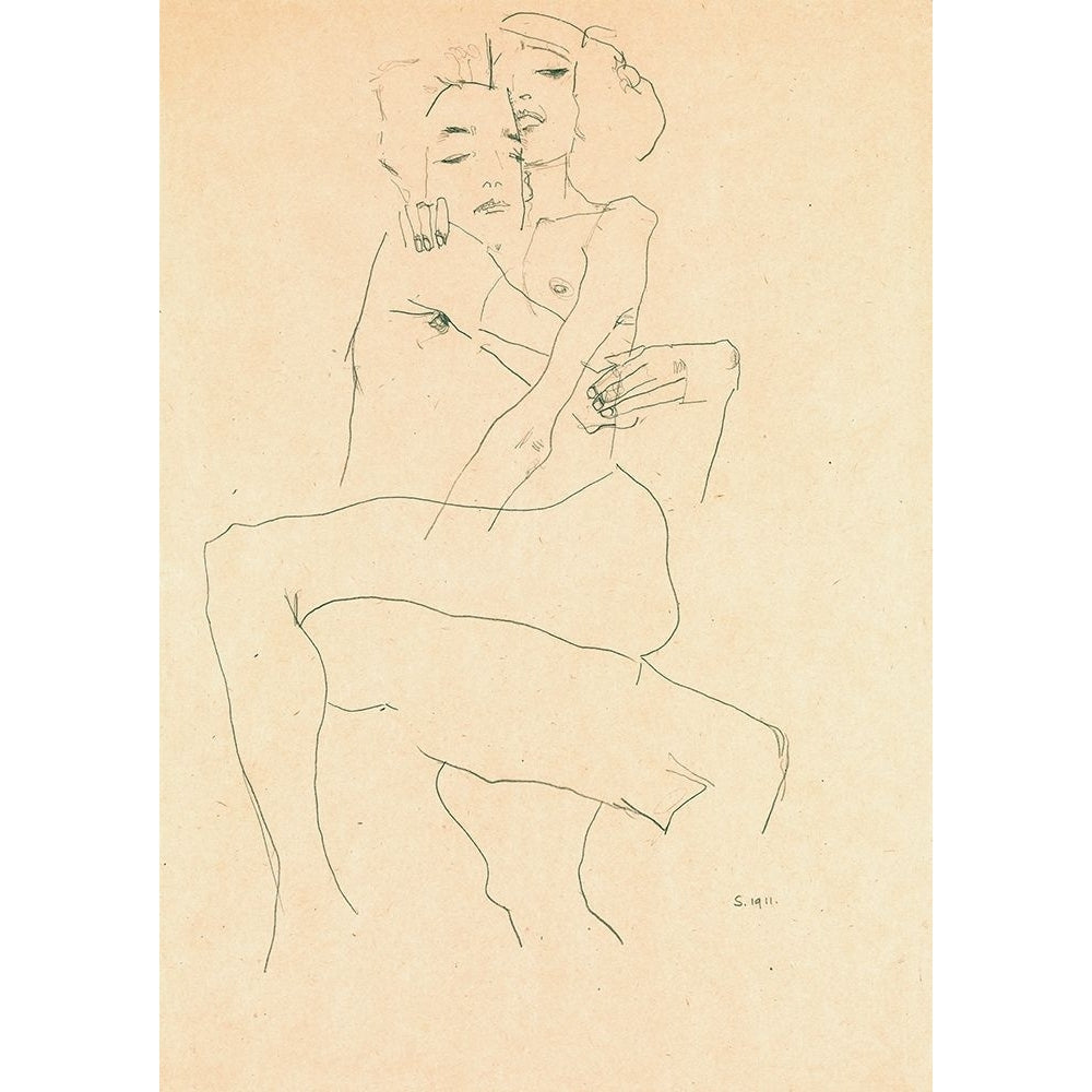 Couple Embracing by Egon Schiele-VARPDX3SC5736 Image 1