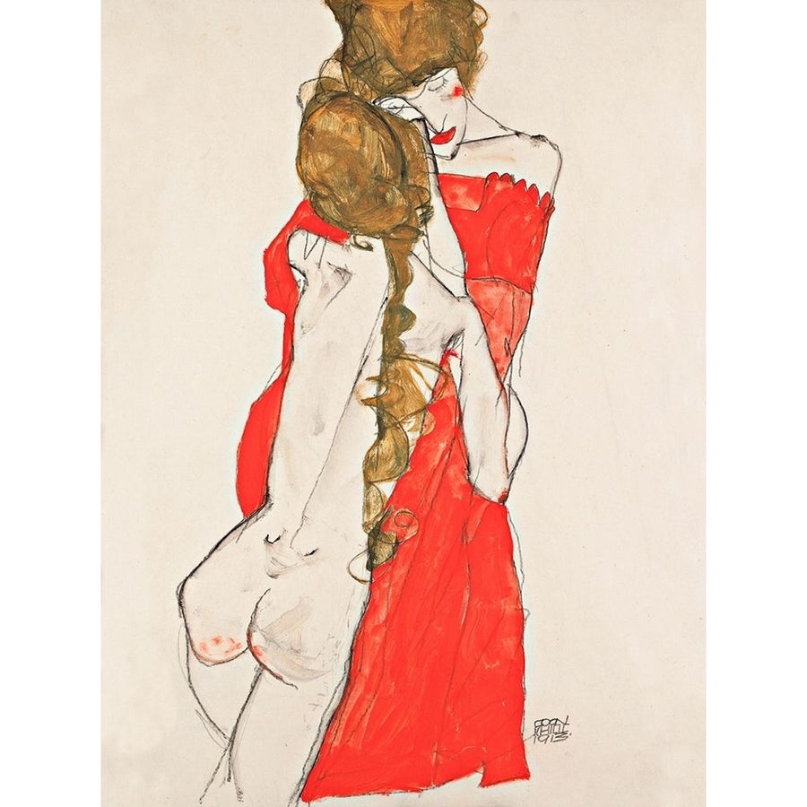 Mother and Daughter by Egon Schiele-VARPDX3SC5741 Image 1