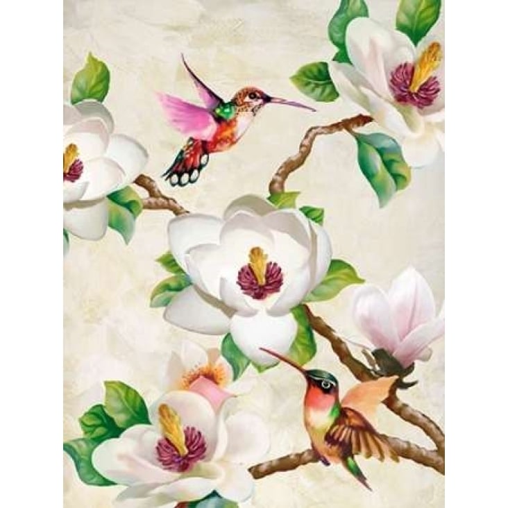 Magnolia and Humming Birds Poster Print by Terry Wang-VARPDX3TW2931 Image 2