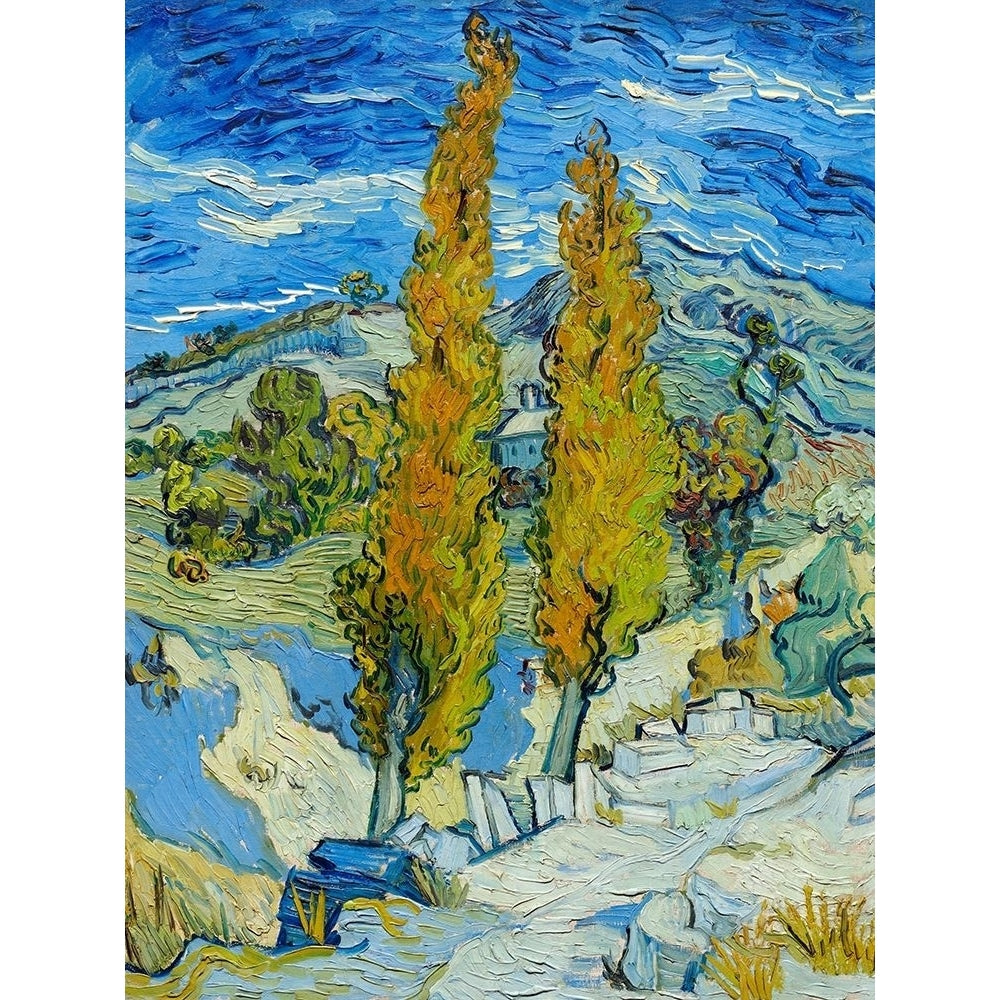 The Poplars at Saint-Remy Poster Print by Vincent van Gogh-VARPDX3VG5027 Image 1