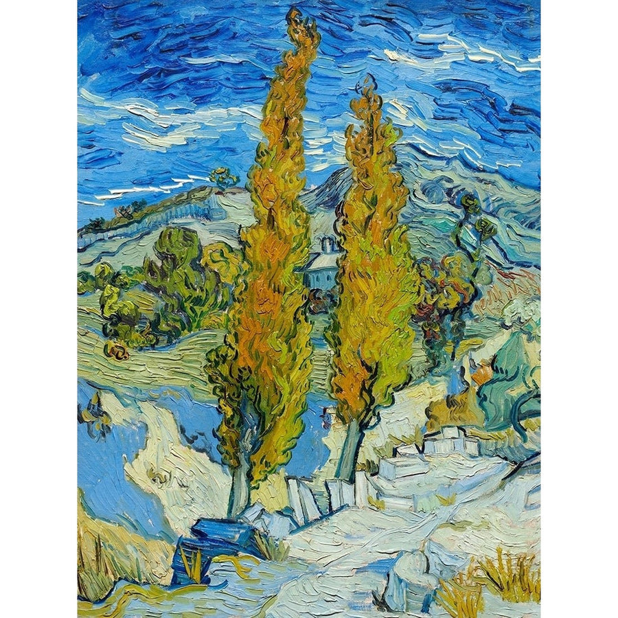 The Poplars at Saint-Remy Poster Print by Vincent van Gogh-VARPDX3VG5027 Image 1