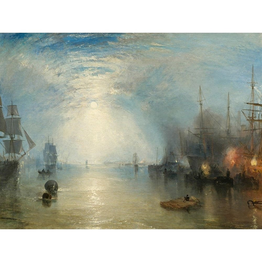 Keelmen Heaving in Coals by Moonlight Poster Print - William Turner-VARPDX3WT6317 Image 1