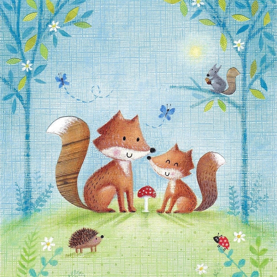 Woodland Family Fox Poster Print by Joanne Cave-VARPDX40410 Image 1