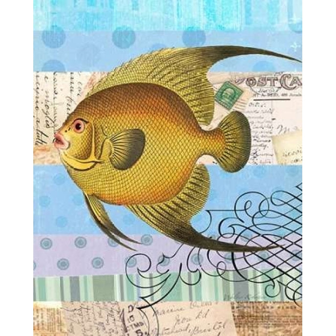 Single Fish Flourish Poster Print by Walter Robertson-VARPDX406ROB1032 Image 2