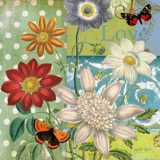 Polka dot Daisy Poster Print by Walter Robertson-VARPDX406ROB1036 Image 2