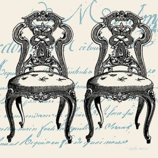 Script Chair Duo Poster Print by Walter Robertson-VARPDX406ROB1043 Image 1