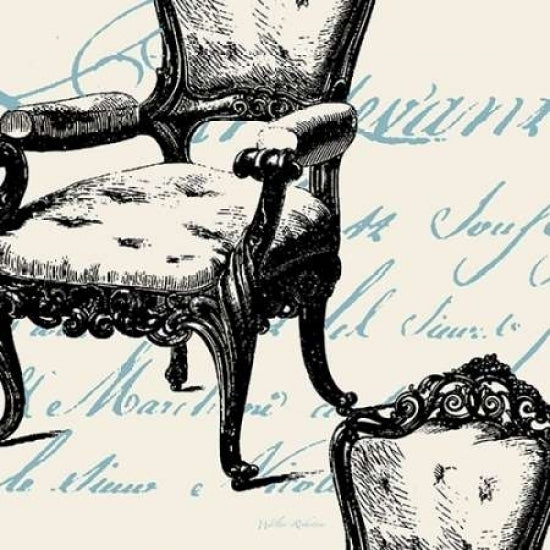 Script Tuft Chair Poster Print by Walter Robertson-VARPDX406ROB1042 Image 2