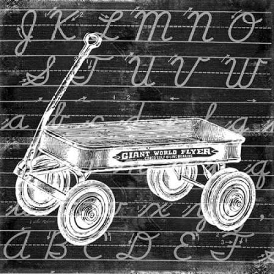 Blackboard Wagon Poster Print by Walter Robertson-VARPDX406ROB1118 Image 1