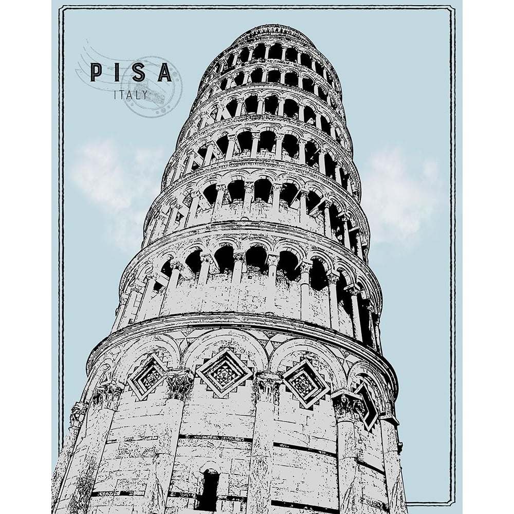 Mid Modern Pisa Poster Print by Natalie Carpentieri-VARPDX41048 Image 1