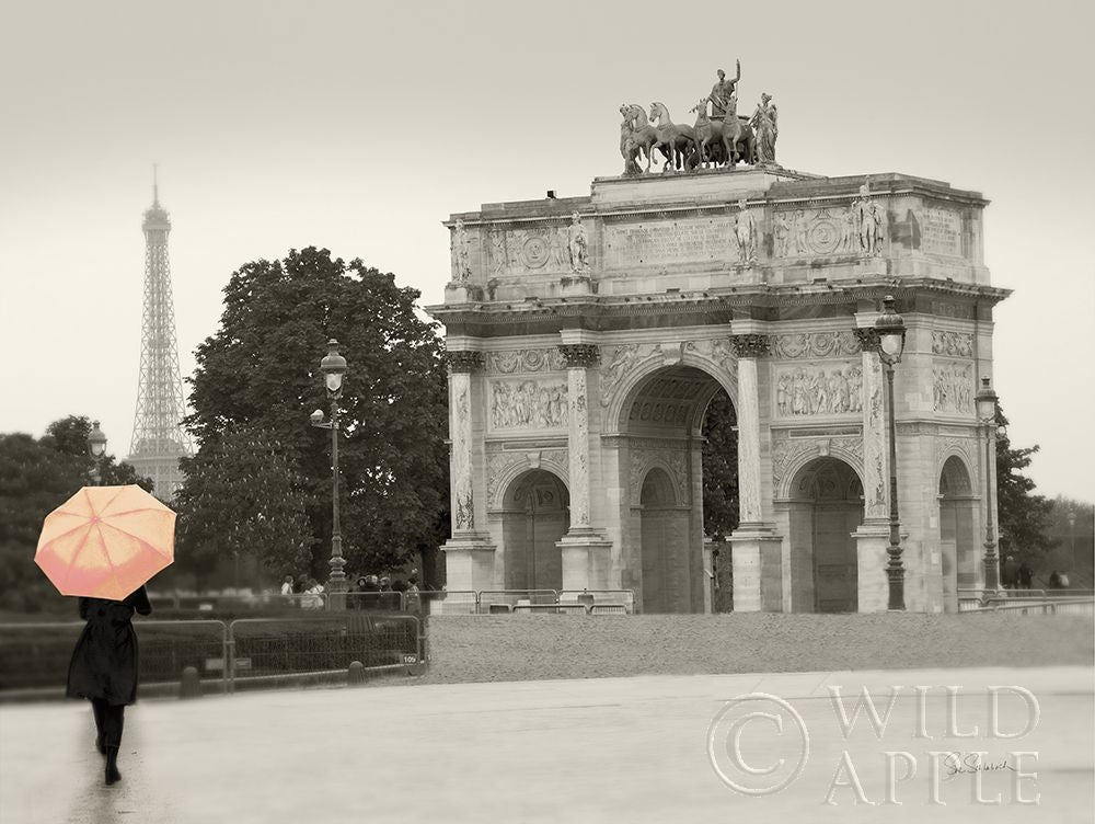 Paris In The Rain I Poster Print by Sue Schlabach-VARPDX41083 Image 1