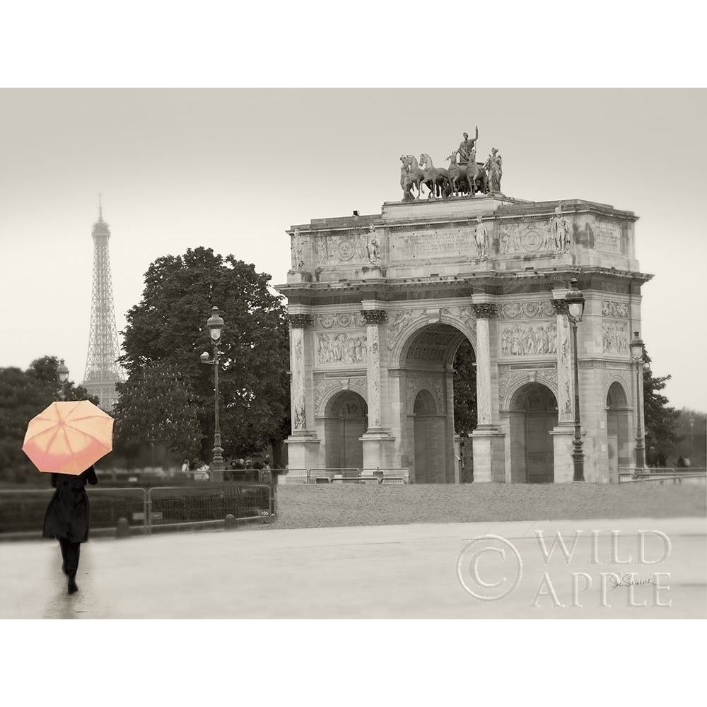 Paris In The Rain I Poster Print by Sue Schlabach-VARPDX41083 Image 2