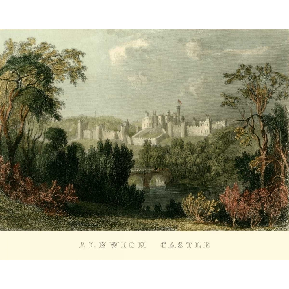 Ainwick Castle Poster Print - T. Allom-VARPDX41424D Image 1