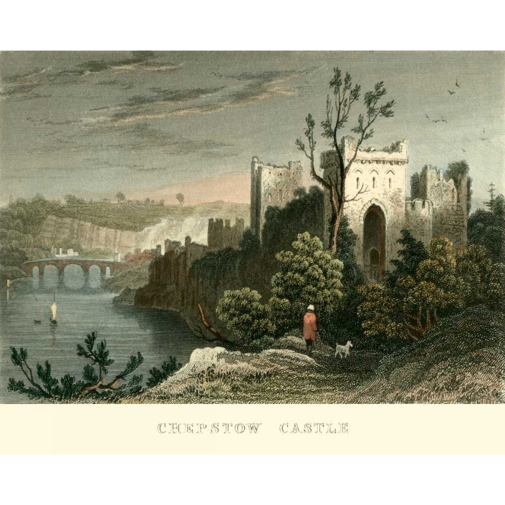 Chepstow Castle Poster Print - T. Allom-VARPDX41420D Image 1