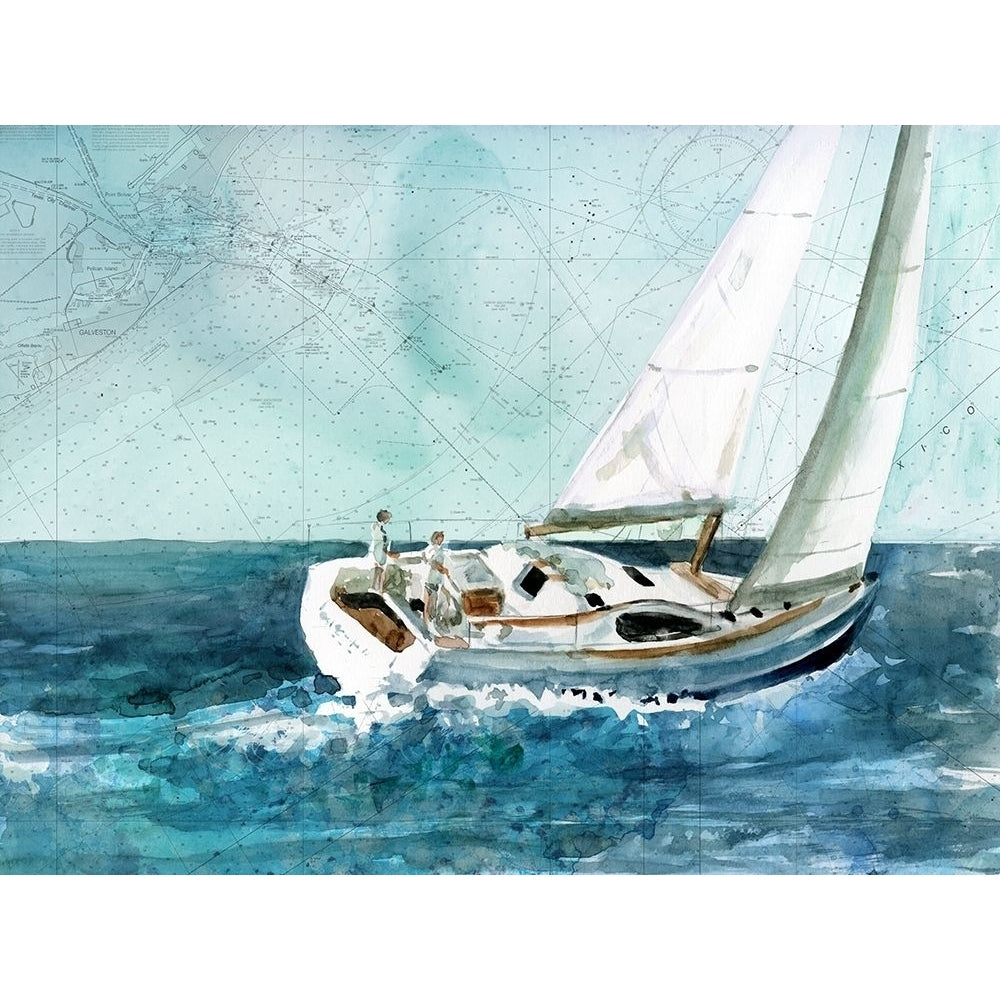 Coastal Sail Poster Print by Carol Robinson-VARPDX41446 Image 1