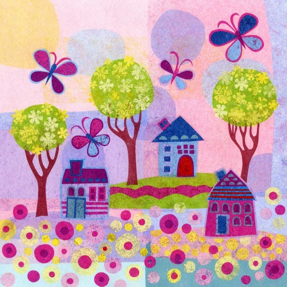 Springtime Houses Poster Print - Kim Conway-VARPDX41632D Image 1