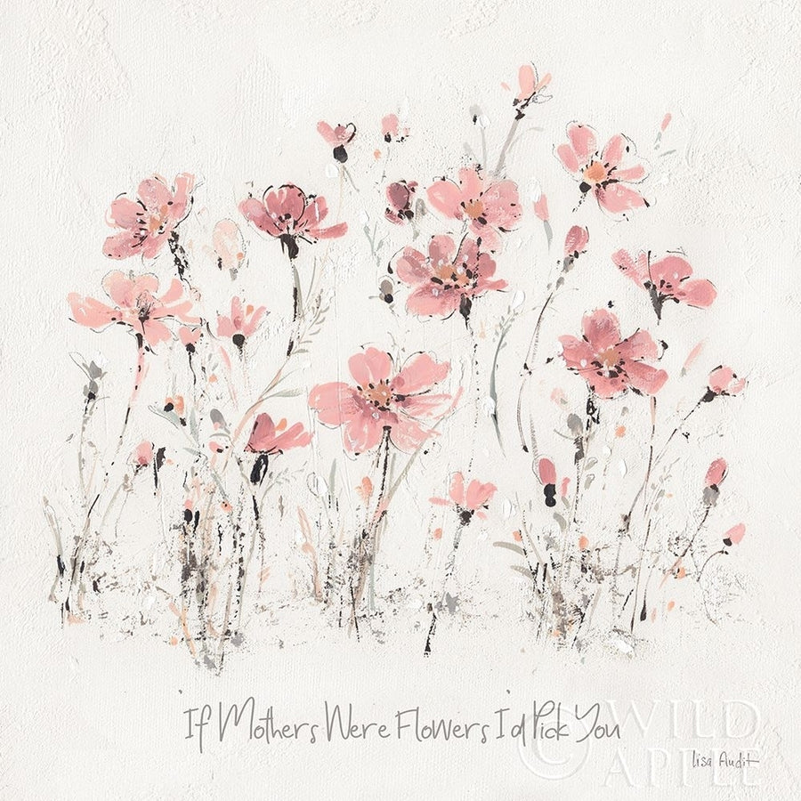 Wildflowers III Pink Mothers Poster Print by Lisa Audit-VARPDX41678 Image 1