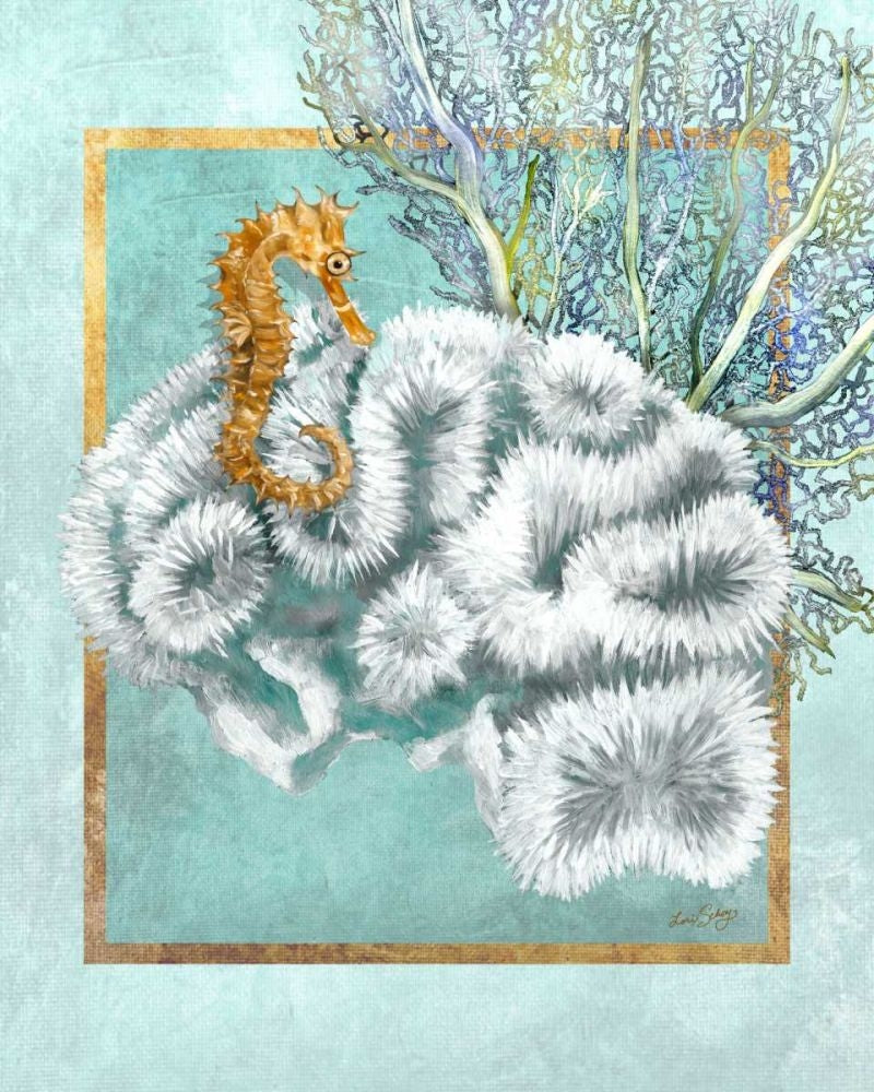 Coral and Seahorse Poster Print - Lori Schory-VARPDX41715D Image 1