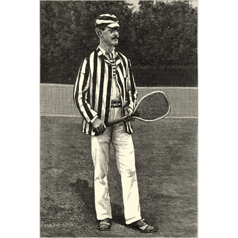 Harpers Weekly Tennis I Poster Print - Unknown-VARPDX41744D Image 1