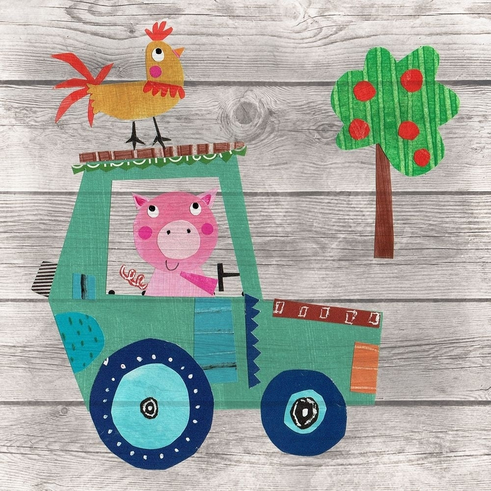 Tractor Pig Poster Print by Katherine and Elizabeth Pope-VARPDX42058 Image 1