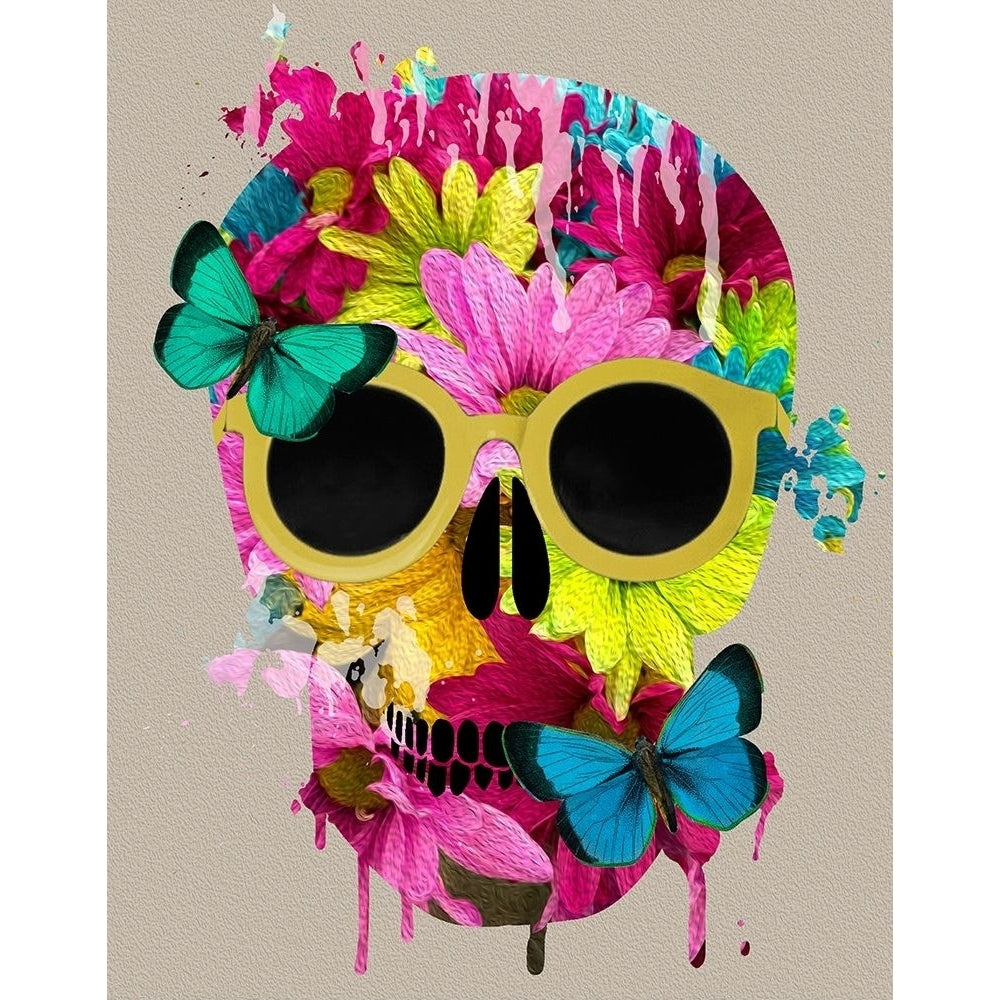 Floral Skull Poster Print by Daniela Santiago-VARPDX42163 Image 1