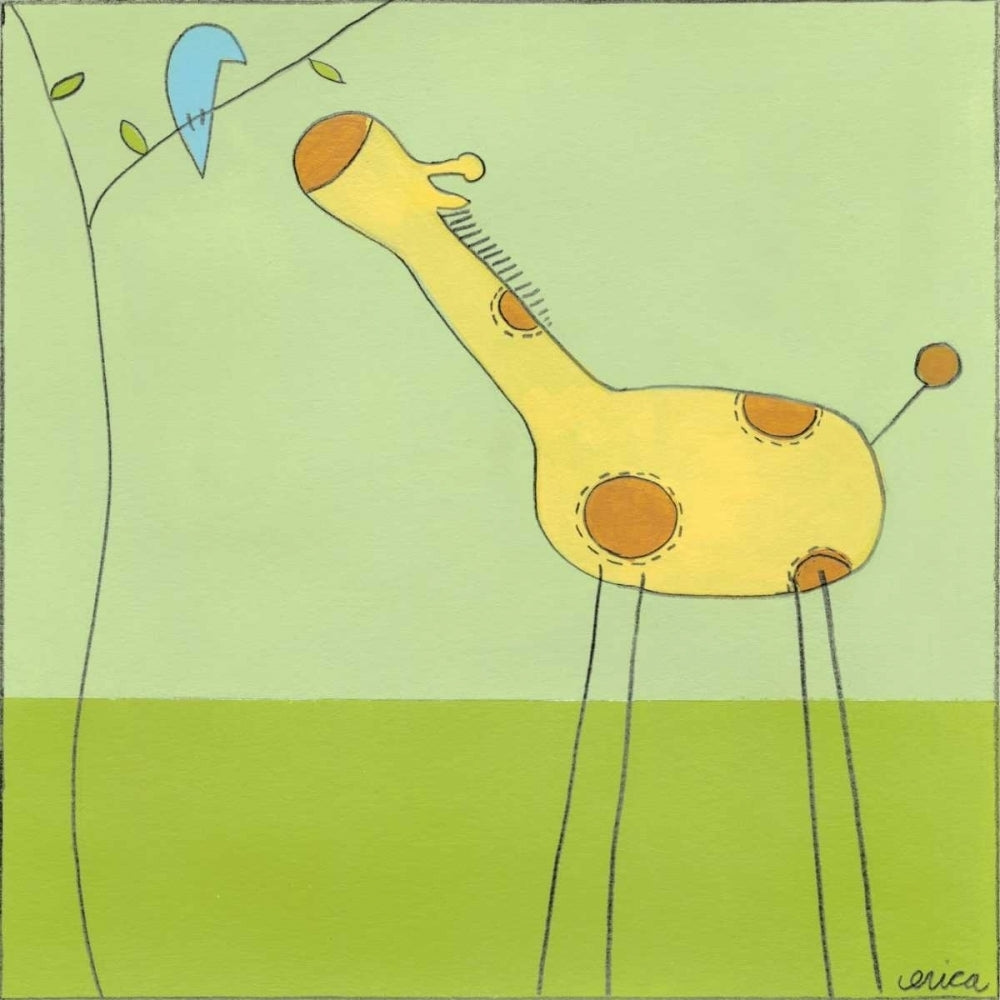 Stick-leg Giraffe II Poster Print - June Erica Vess-VARPDX42250D Image 1