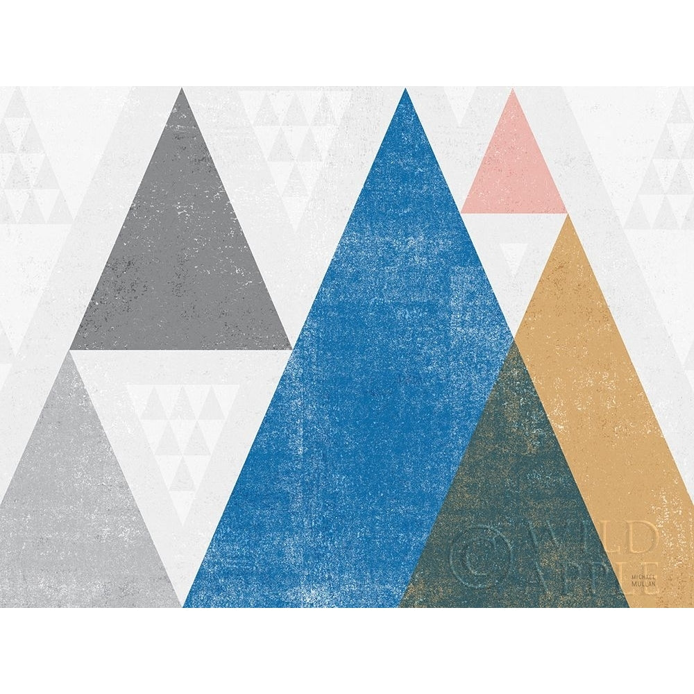 Mod Triangles I Gray Crop Poster Print by Michael Mullan-VARPDX42833 Image 1