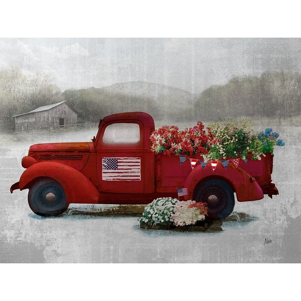 Americana Red Truck Poster Print by Nan Nan-VARPDX42843 Image 1