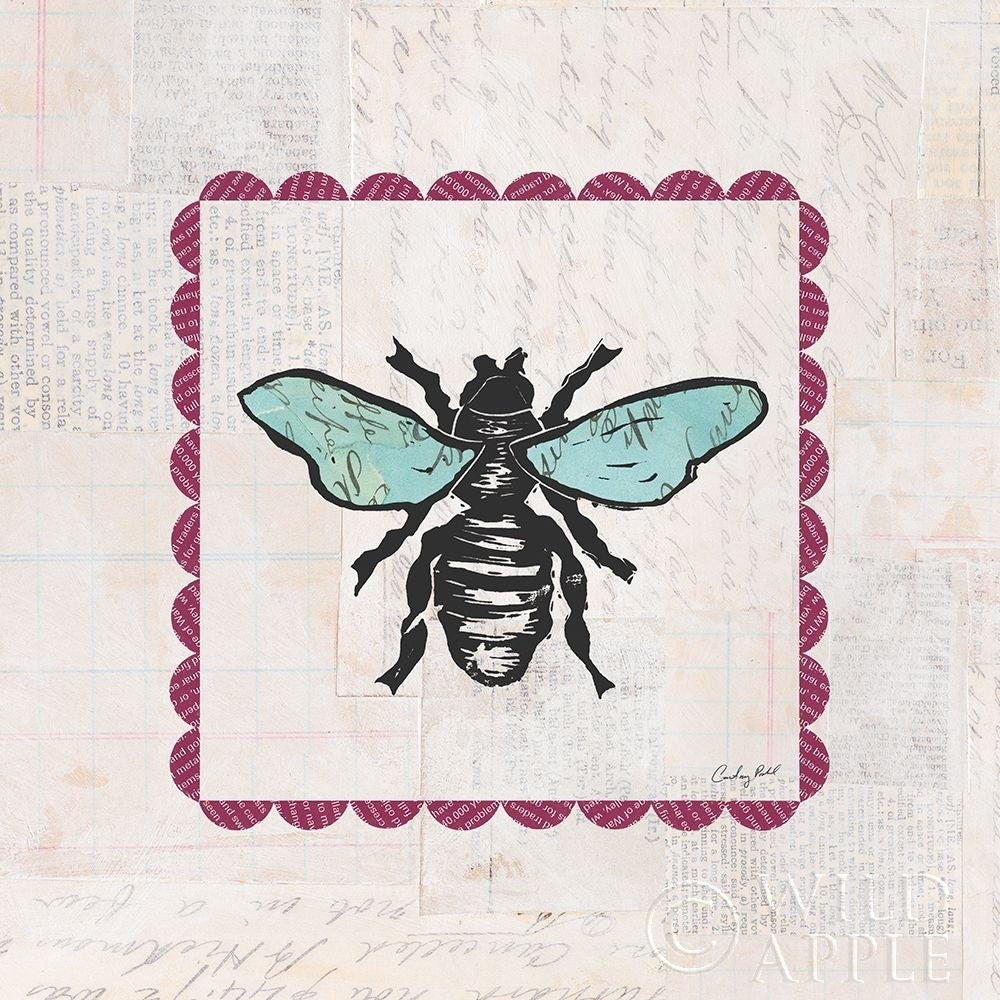 Bee Stamp Bright Poster Print by Courtney Prahl-VARPDX42868 Image 1