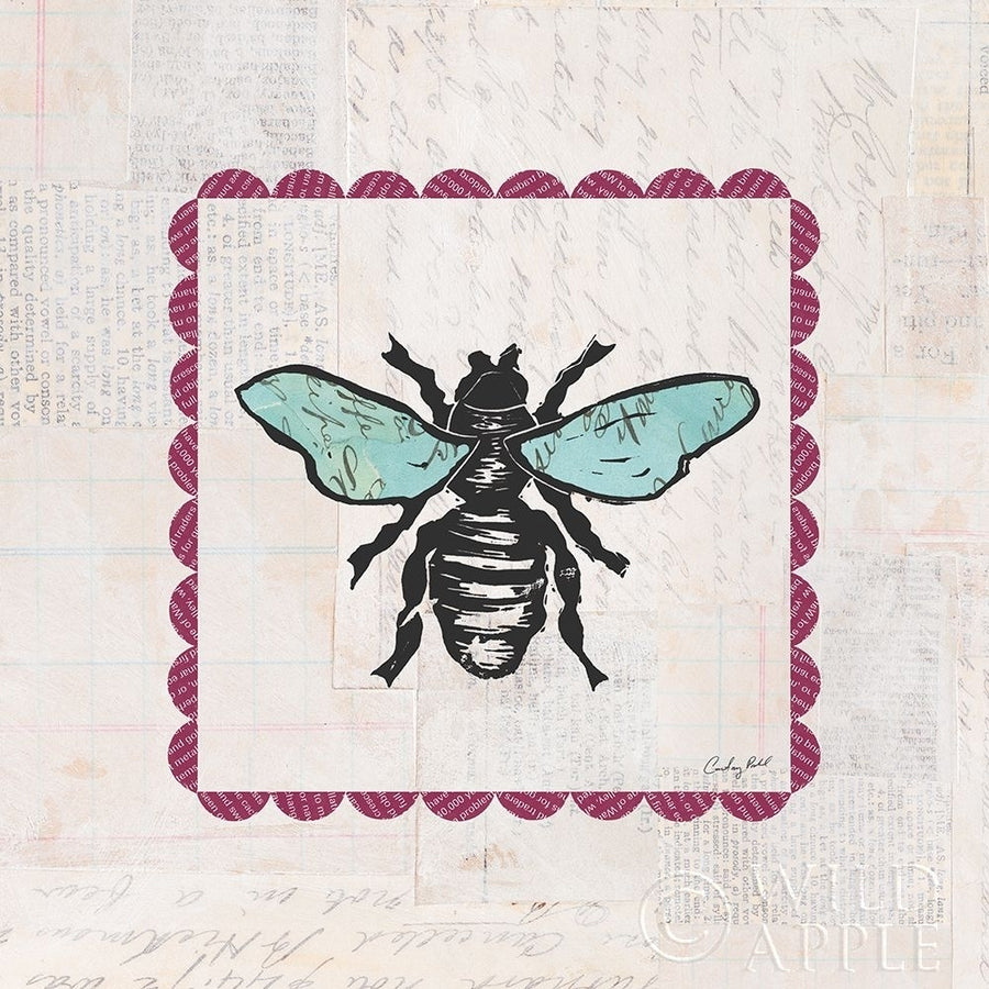 Bee Stamp Bright Poster Print by Courtney Prahl-VARPDX42868 Image 1