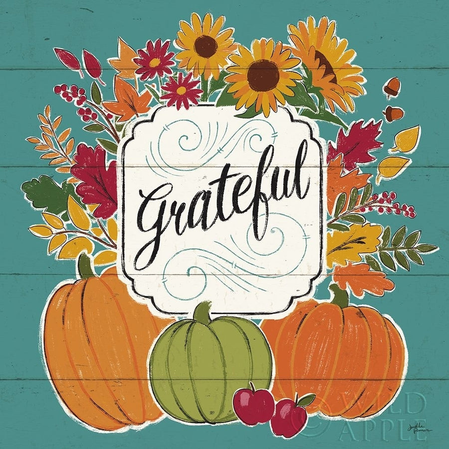 Thankful II Turquoise Poster Print by Janelle Penner-VARPDX43104 Image 1