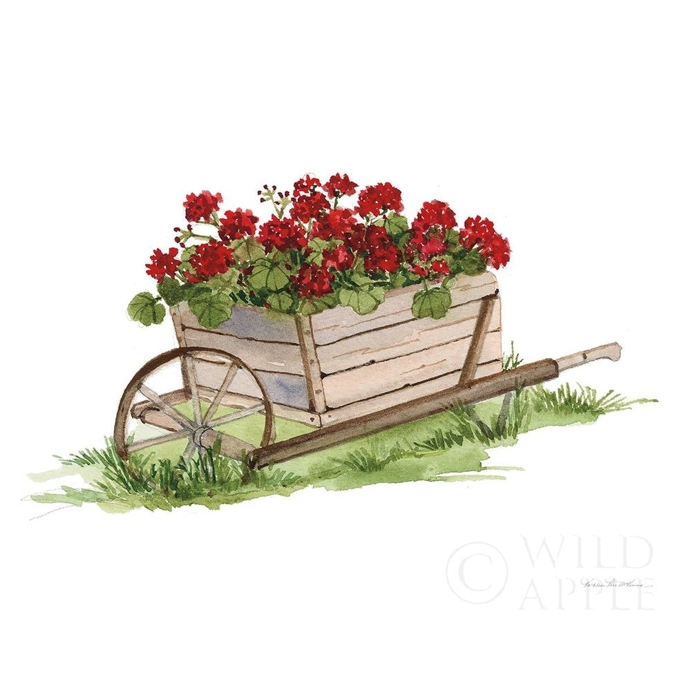 Life on the Farm Wheelbarrow Element Poster Print by Kathleen Parr McKenna-VARPDX43144 Image 1