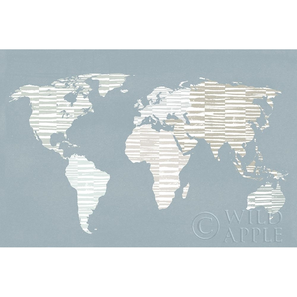 Calm World Map Poster Print by Moira Hershey-VARPDX43403 Image 1