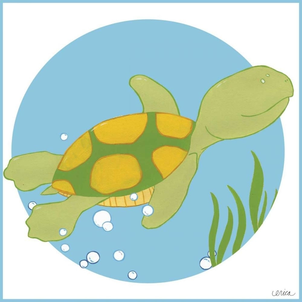 Timothy the Turtle Poster Print - June Erica Vess-VARPDX43468D Image 1