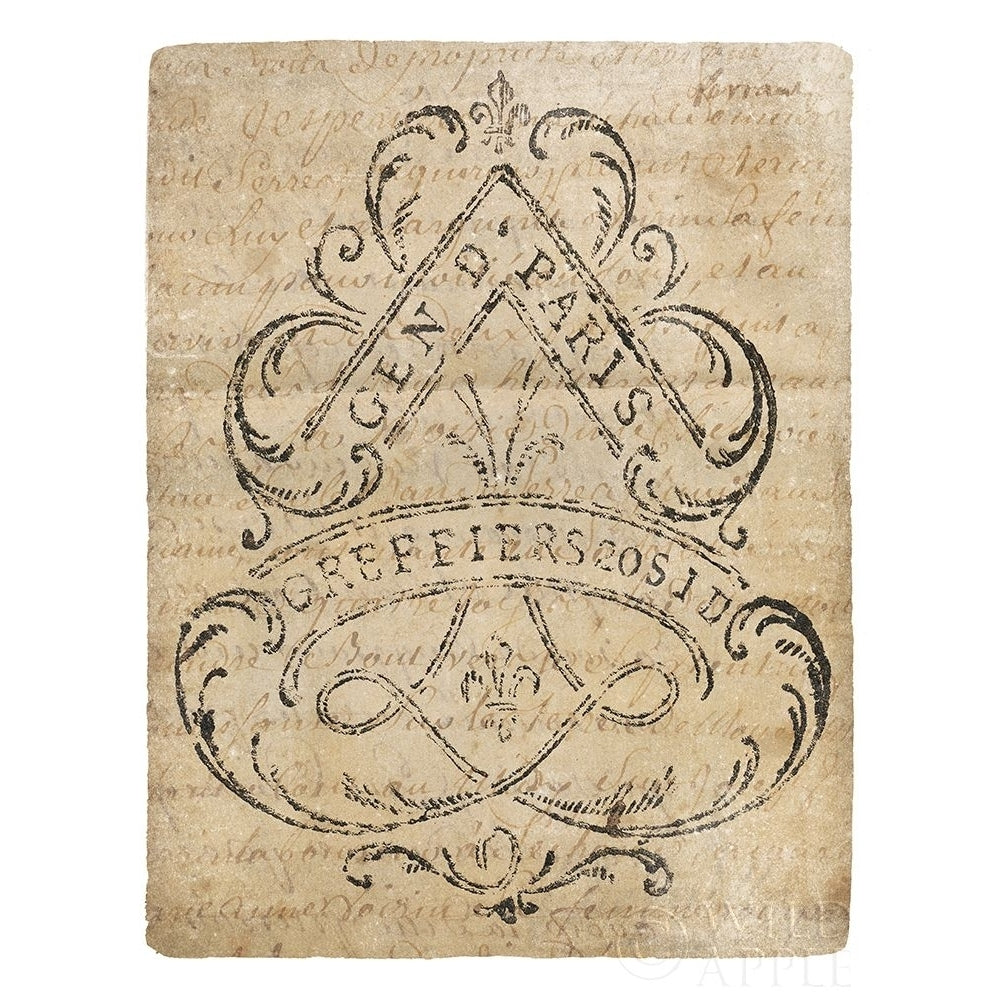 Letter Crest I Vintage v2 Poster Print by Wild Apple Portfolio-VARPDX43592 Image 1