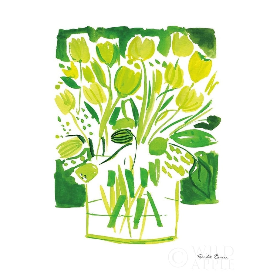 Lemon Green Tulips I Poster Print by Farida Zaman-VARPDX44141 Image 1