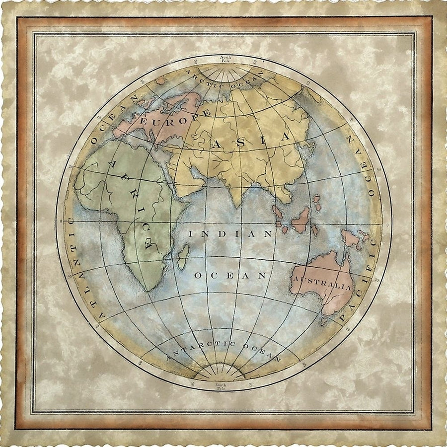 Small Eastern Hemisphere Poster Print - Studio Vision-VARPDX44209D Image 1