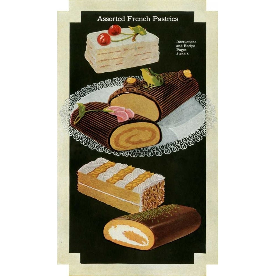 French Pastries I Poster Print - Unknown-VARPDX44396D Image 1