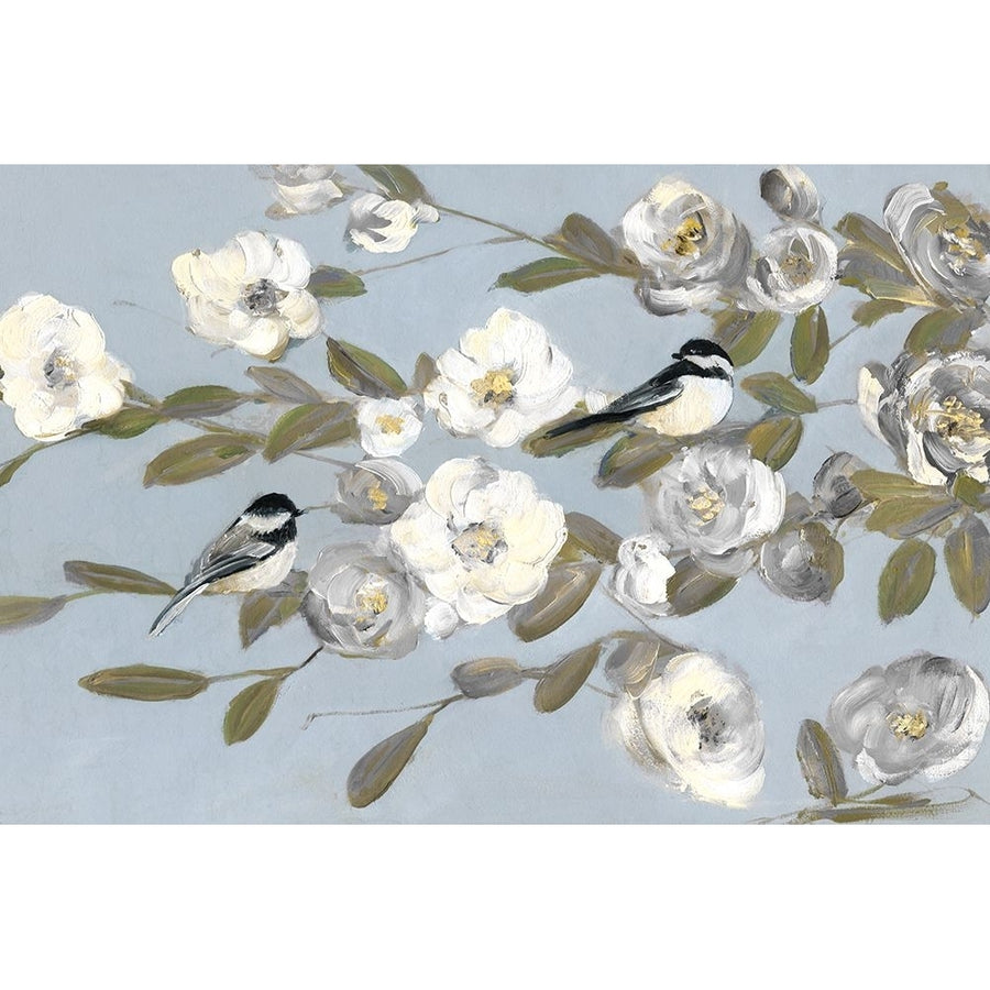 Chickadees and Blossoms I Poster Print - Sally Swatland-VARPDX44431 Image 1