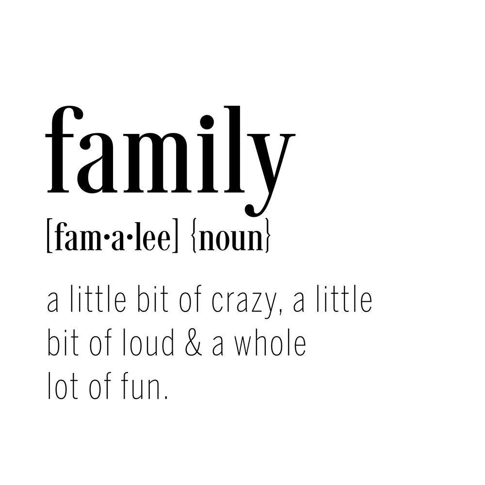 Family Definition Poster Print - CAD Designs-VARPDX44475 Image 1