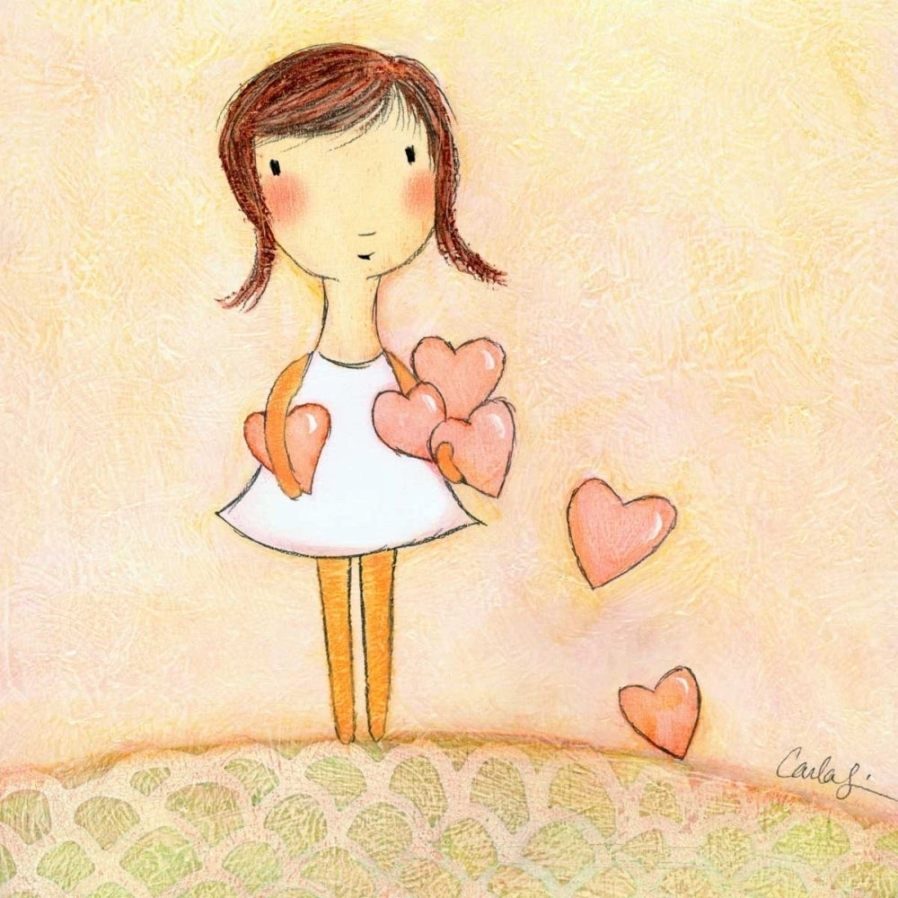 With All My Hearts Poster Print - Carla Sonheim-VARPDX44596D Image 1