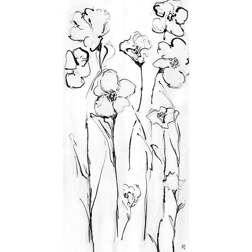 Sketchy Wildflowers I by Susan Jill-VARPDX44637 Image 1